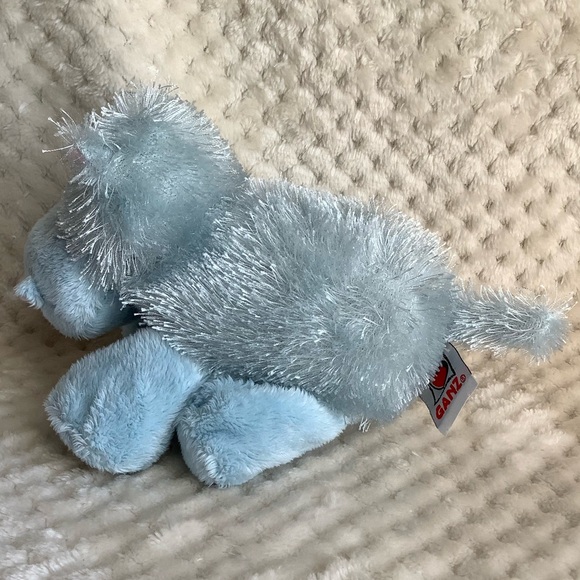 Ganz Webkinz Lil Kinz Blue Hippo Stuffed Animal Plush Toy - Picture 6 of 11